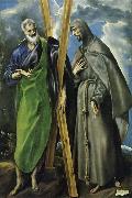 Hl. Andreas and Hl. Franziskus, el Greco(1540-1614) unknow artist